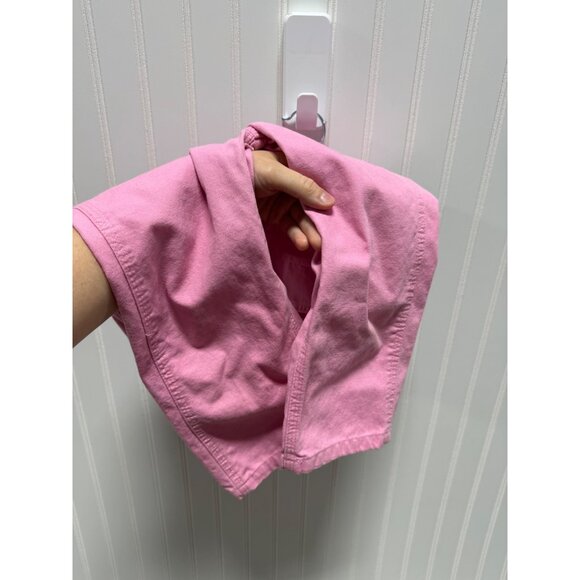 Carhartt Pink Canvas Overall Bibs Girl Toddler Size 4T - Picture 6 of 8